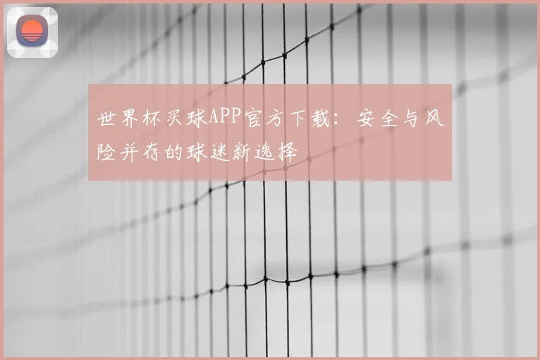 世界杯买球APP官方下载:安全与风险并存的球迷新选择