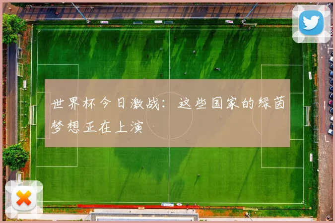 世界杯今日激战：这些国家的绿茵梦想正在上演