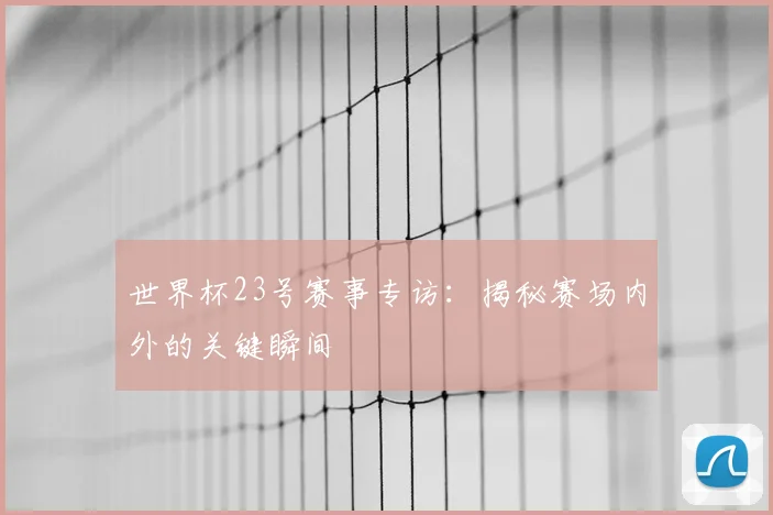 世界杯23号赛事专访：揭秘赛场内外的关键瞬间